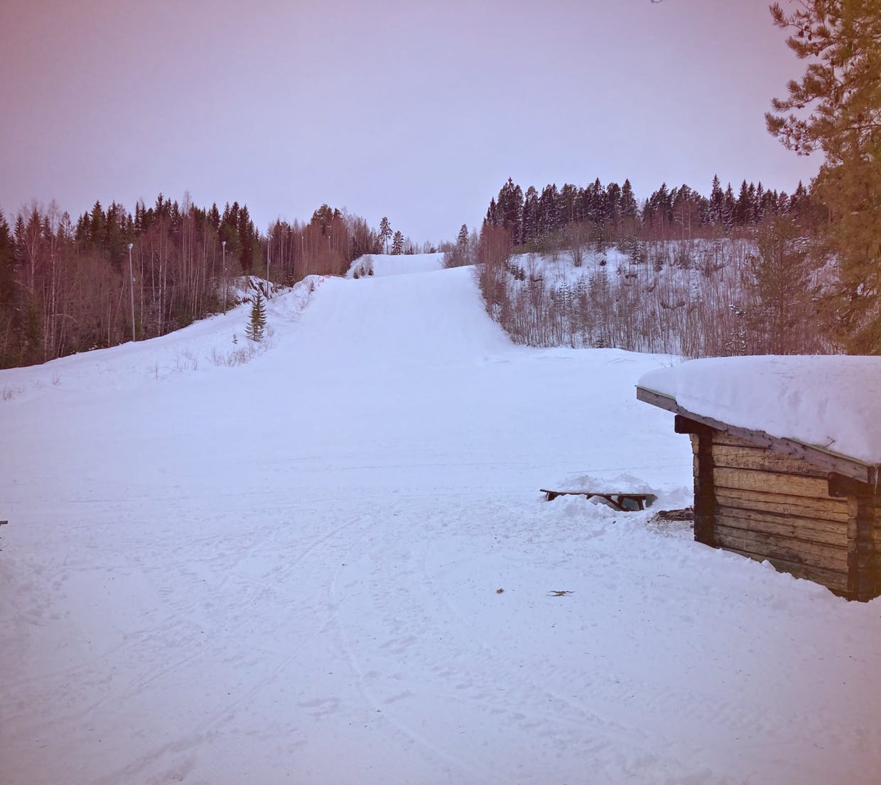 skibacka, ski piste, sneeuw, zweden, wintersport